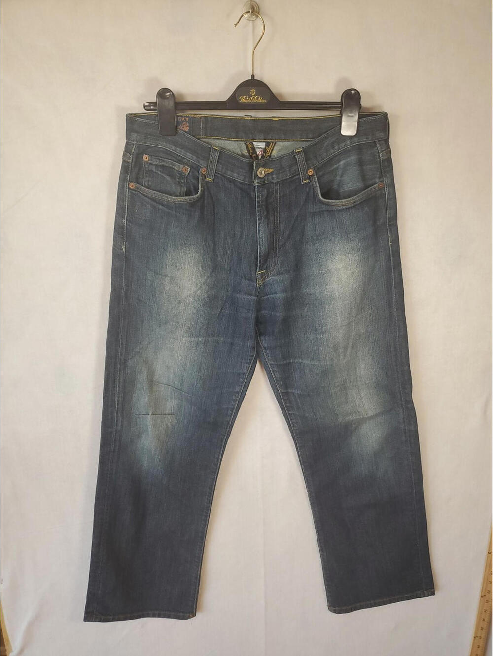 Vintage Lucky Brand Mens Jeans Size 34/29  Bootleg Blue Denim